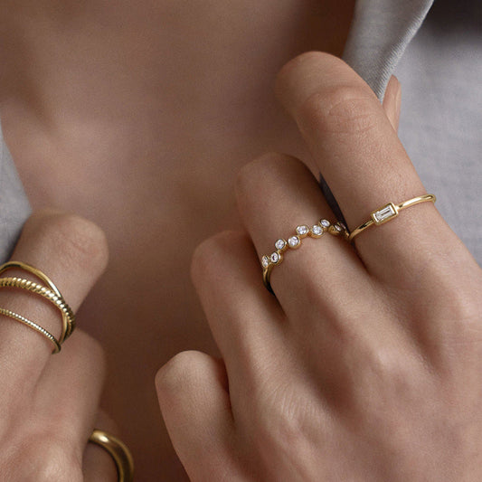 S925 Sterling Silver Simple Elegant High-grade Ring For Women